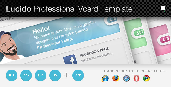Free Vcard Template Html5