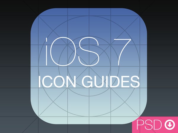 iOS 7 Icon Guides PSD