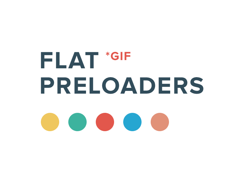 Freebie: flat preloaders