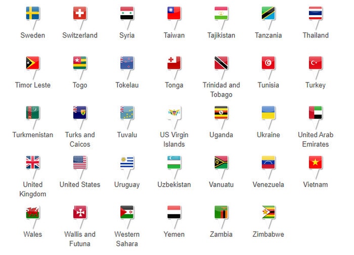 Country Flag Icons for iPhone Maps