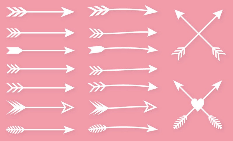 Archer Arrows Photoshop Shapes