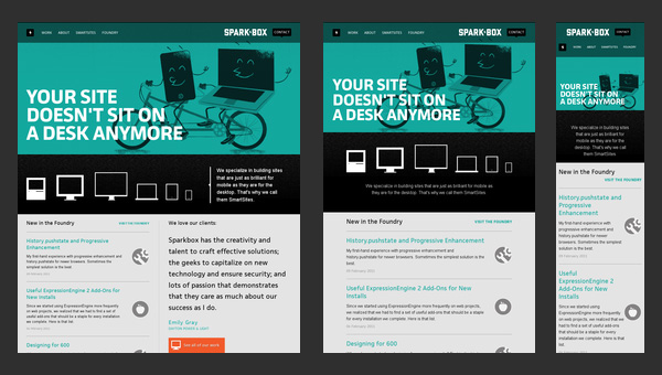 Responsive web design examples with source code