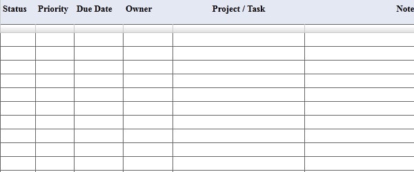 Google Docs Contact List Template Master Template