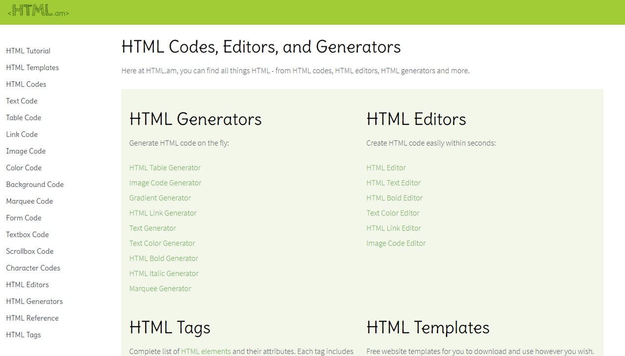 Html generator