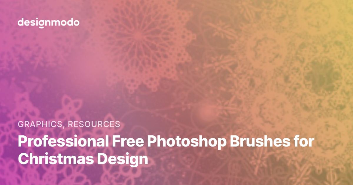 Professional Free Photoshop Brushes For Christmas Design Designmodo