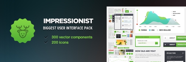 Impressionist UI - User Interface Pack