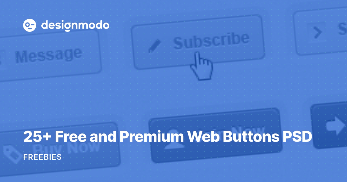 free website buttons psd