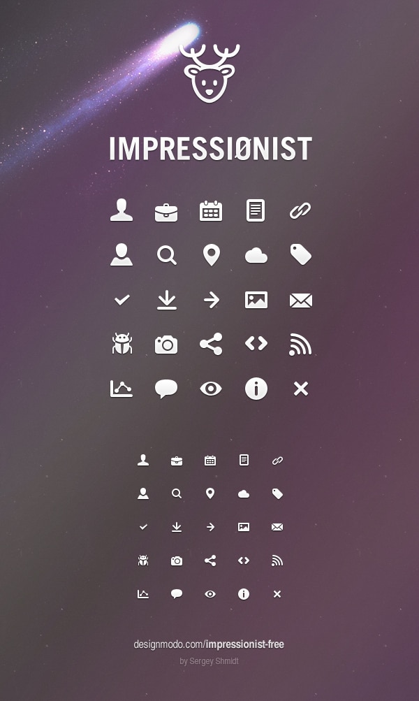 Impressionist UI Free Icons