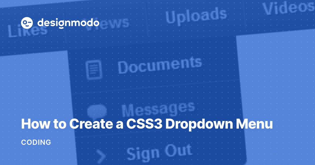 dropdown css3 menu