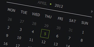 How to Create Calendar using jQuery and CSS3