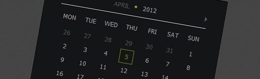 How to Create Calendar using jQuery and CSS3