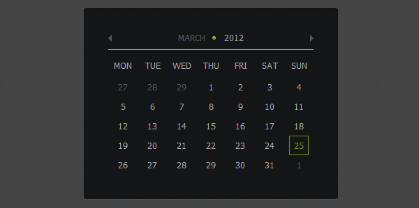 How To Create Calendar Using JQuery And CSS3 Designmodo