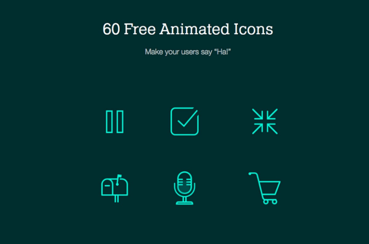 Free to use animated icons