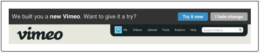 Vimeo I Hate Change