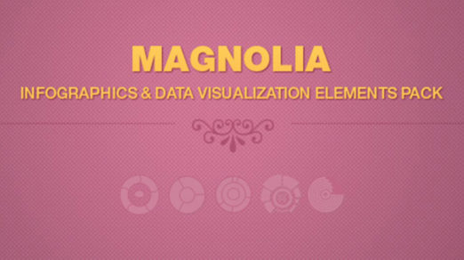 Magnolia Free – Infographic PSD Template