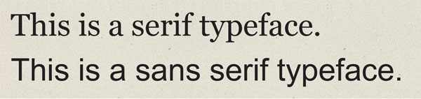 Serifs vs. Sans Serifs