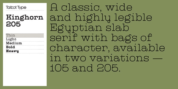 egyptian typeface