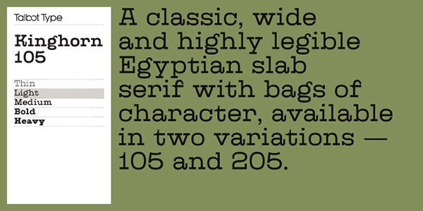 egyptian typeface