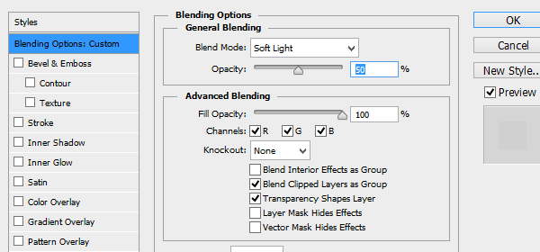 blending Options