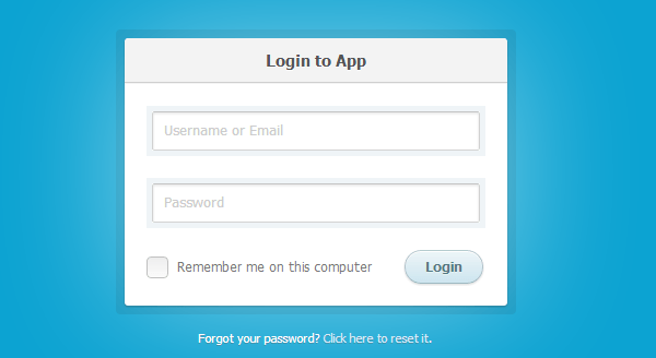 How to Create a CSS3 Login Form - Designmodo