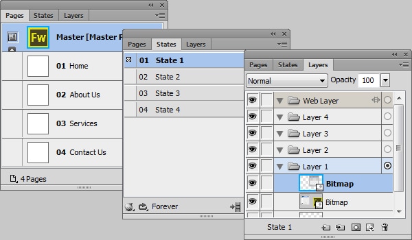 Page Layer States