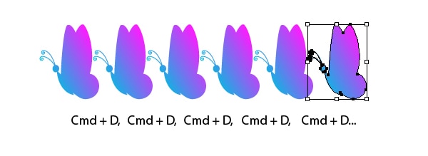 Open the transform each в иллюстраторе.