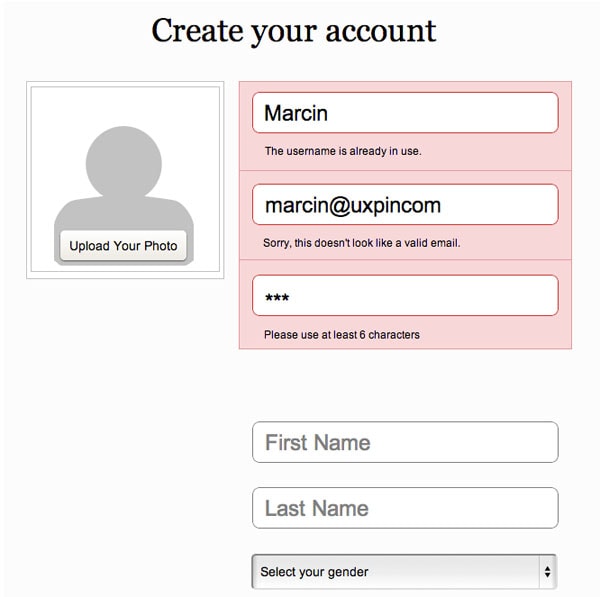 The Ultimate UX Design of Form Validation - Designmodo