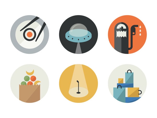 Beautiful Examples Of Flat Icons Design