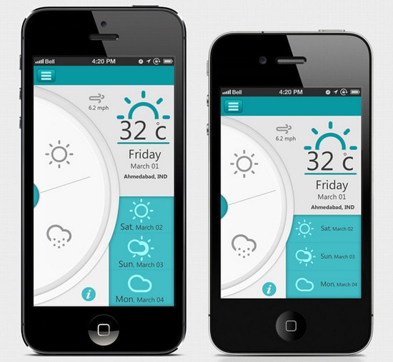 Weather App UI by Harshil Acharya