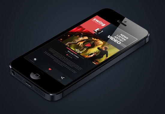 iPhone Music App. Concept