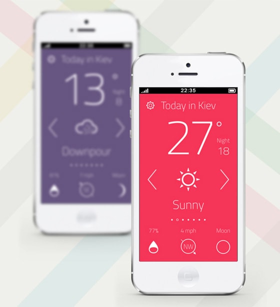 Weather App "Outside the window" by Artem Svitelskyi