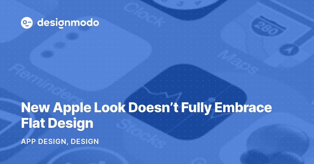 New Apple Look Doesn’t Fully Embrace Flat Design
