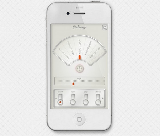 Radio app for iPhone by Sebastian Zetko