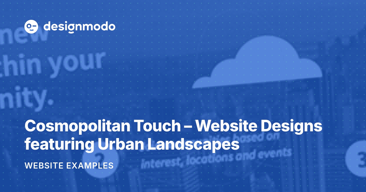 Cosmopolitan Touch site Designs featuring Urban Landscapes