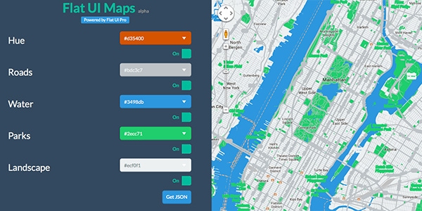 Google Maps with jQuery and Flat UI