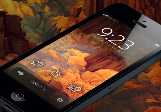 Revisited iPhone home screen by Loris Grillet