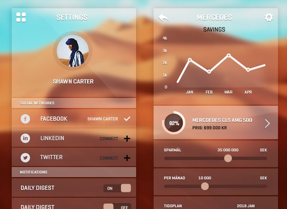 Transperant Wireframes by Zeki Ghulam