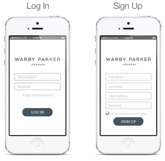 Warby Parker App