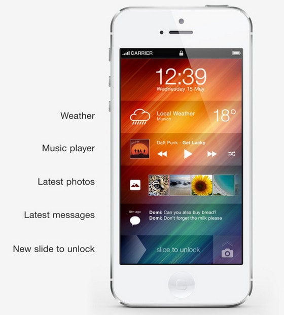 iPhone home screen concept by Andre R Almeida