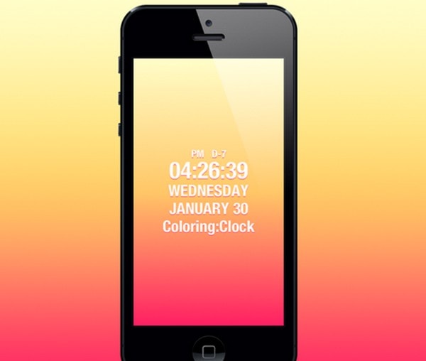 Coloring Clock by Kyung Min Kim