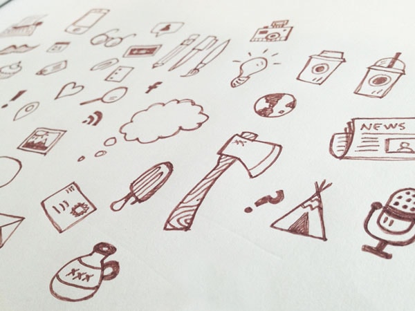 icon pattern sketch