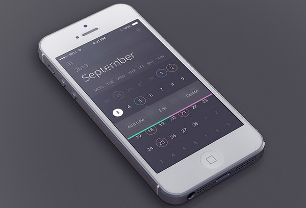 Calendar app by Jakub Antalik