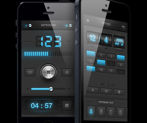 Metronome app redesign by Dimiter Petrov