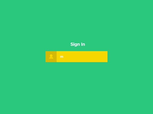 sign up button green