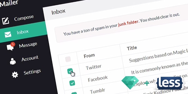 How To Use LESS and HTML to Create a Custom Mailbox