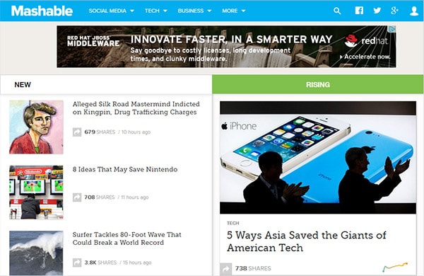 Mashable medium