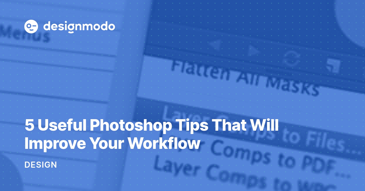 Workflow options photoshop где