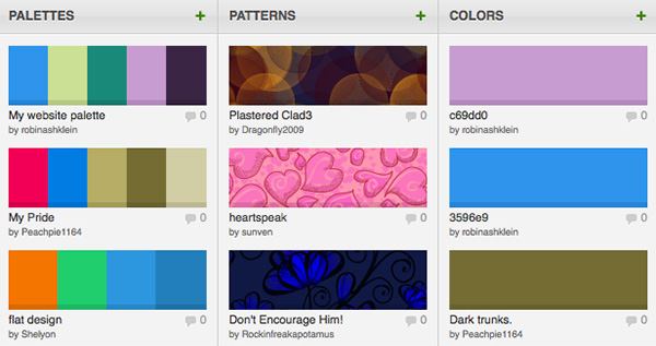 Color Lovers - Colors Palettes