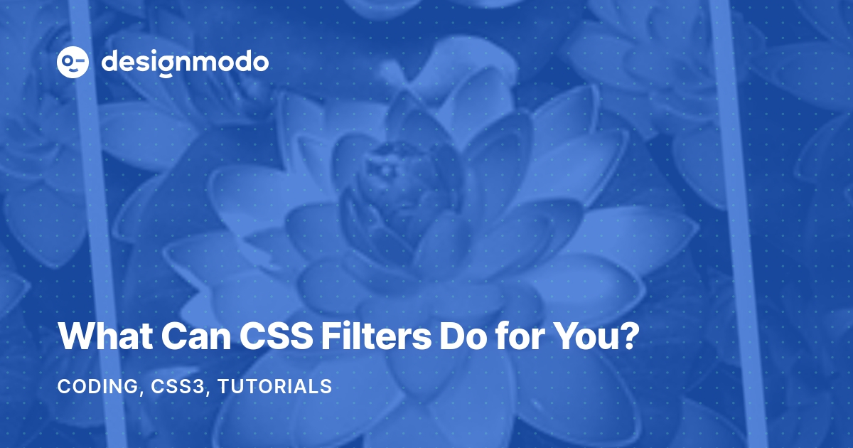 What Can CSS Filters Do for You? Designmodo