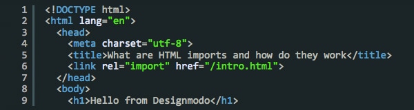 What are HTML imports and how do they work